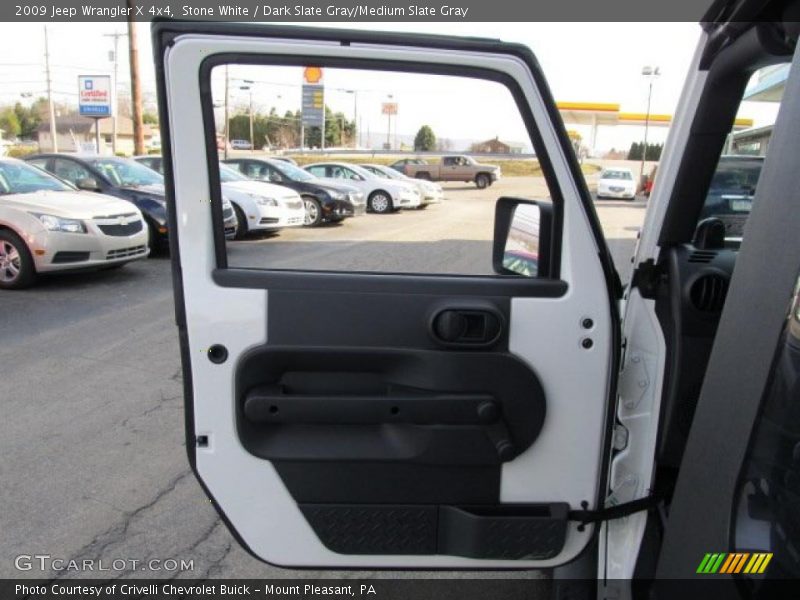 Stone White / Dark Slate Gray/Medium Slate Gray 2009 Jeep Wrangler X 4x4