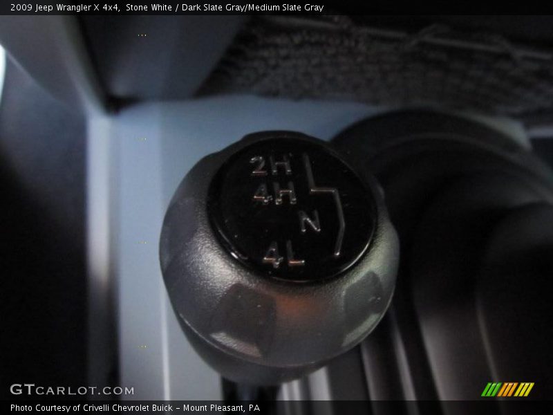 Stone White / Dark Slate Gray/Medium Slate Gray 2009 Jeep Wrangler X 4x4