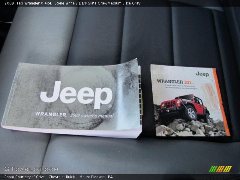 Stone White / Dark Slate Gray/Medium Slate Gray 2009 Jeep Wrangler X 4x4