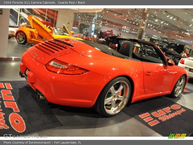 Guards Red / Black 2009 Porsche 911 Carrera Cabriolet