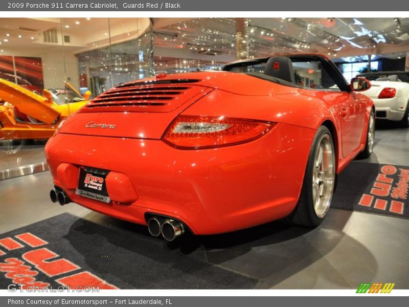 Guards Red / Black 2009 Porsche 911 Carrera Cabriolet