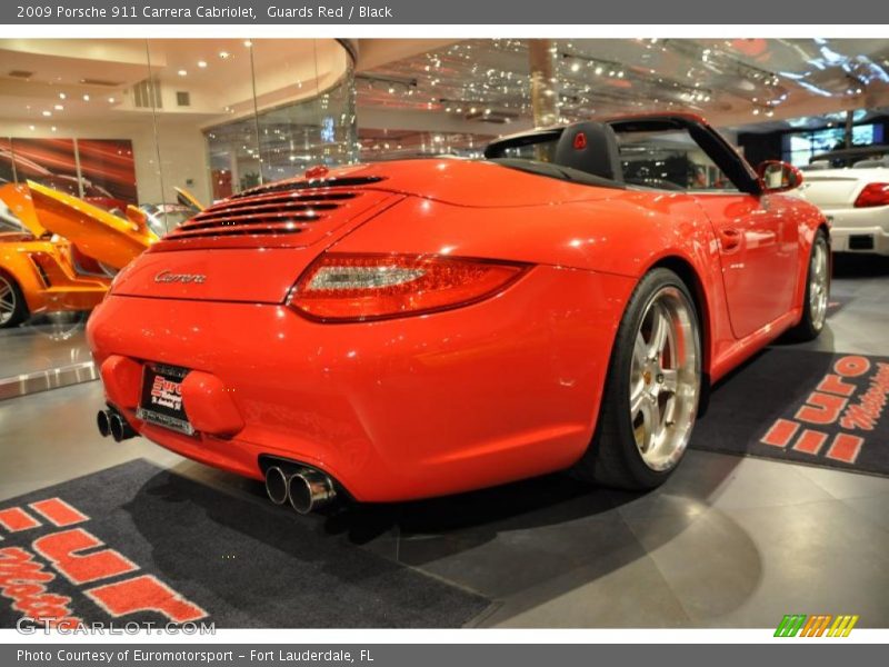 Guards Red / Black 2009 Porsche 911 Carrera Cabriolet