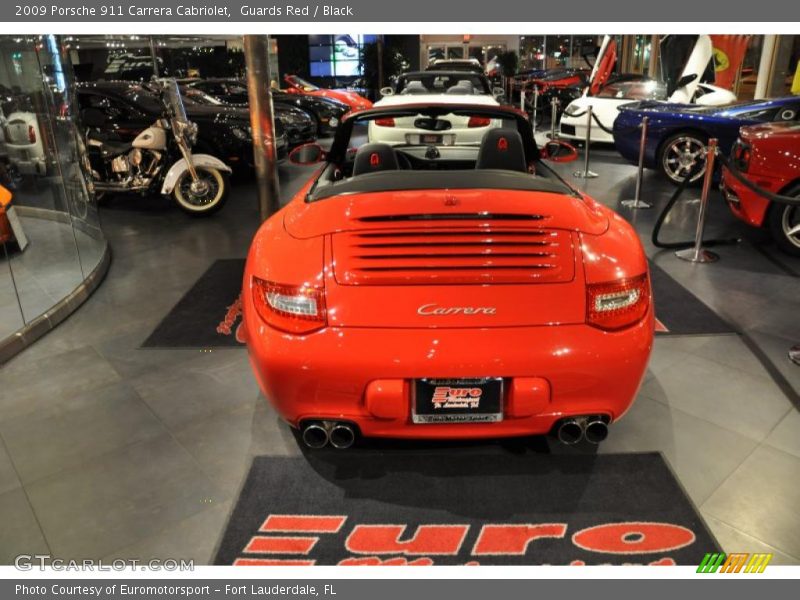 Guards Red / Black 2009 Porsche 911 Carrera Cabriolet