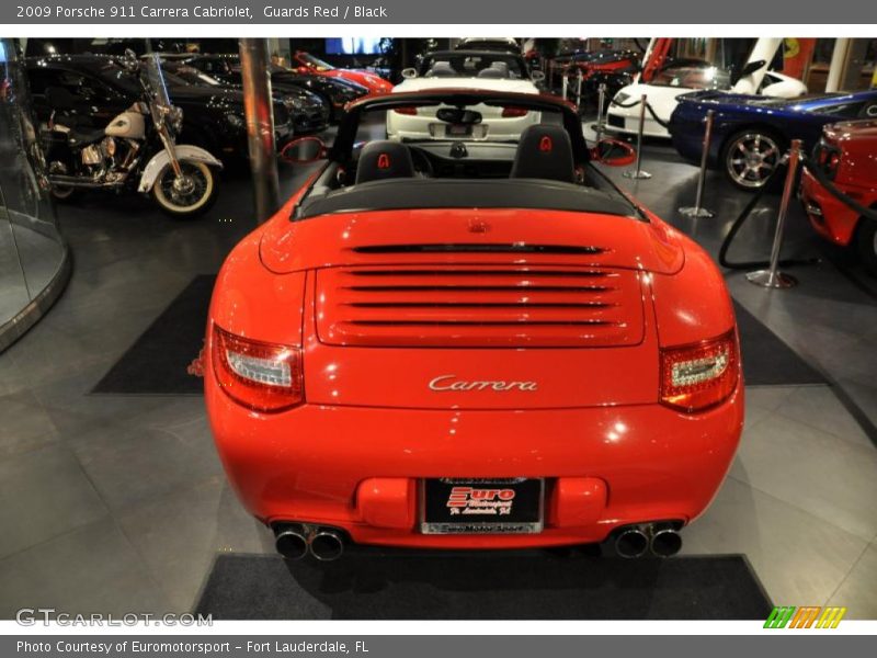 Guards Red / Black 2009 Porsche 911 Carrera Cabriolet