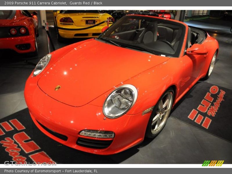 Guards Red / Black 2009 Porsche 911 Carrera Cabriolet