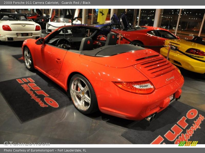 Guards Red / Black 2009 Porsche 911 Carrera Cabriolet