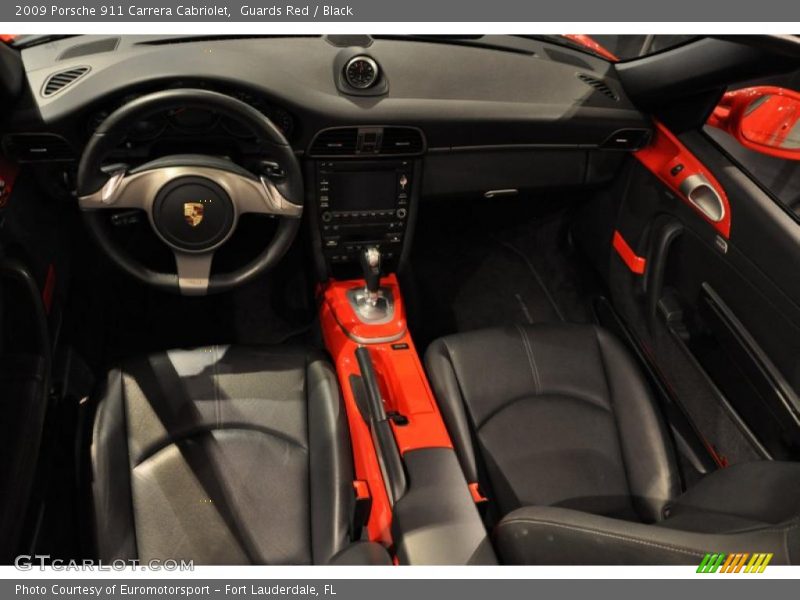 Guards Red / Black 2009 Porsche 911 Carrera Cabriolet