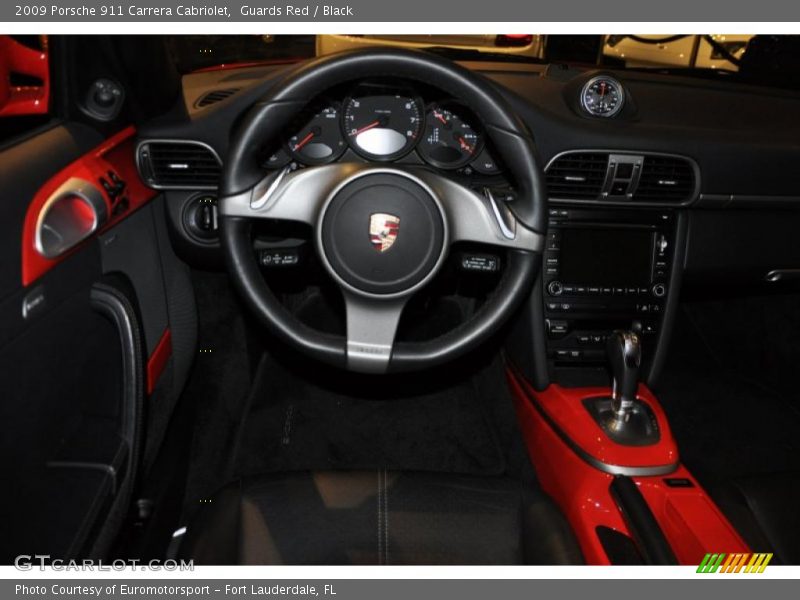 Guards Red / Black 2009 Porsche 911 Carrera Cabriolet