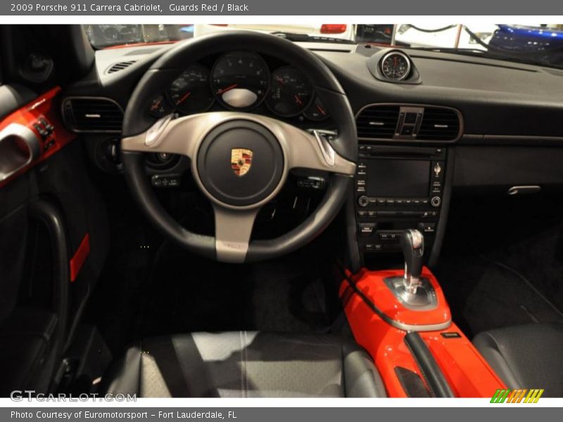 Guards Red / Black 2009 Porsche 911 Carrera Cabriolet