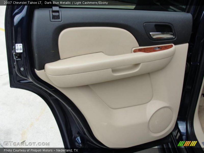 Dark Blue Metallic / Light Cashmere/Ebony 2007 Chevrolet Tahoe LT