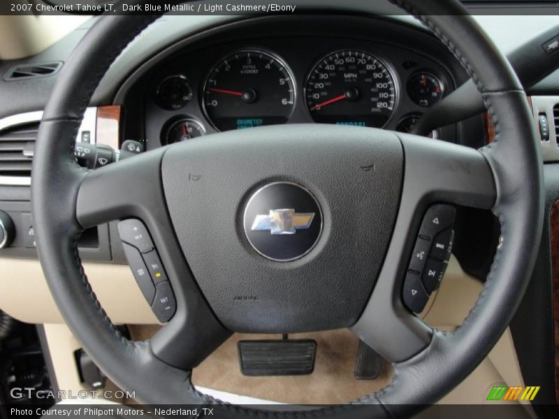 Dark Blue Metallic / Light Cashmere/Ebony 2007 Chevrolet Tahoe LT