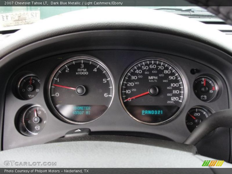 Dark Blue Metallic / Light Cashmere/Ebony 2007 Chevrolet Tahoe LT