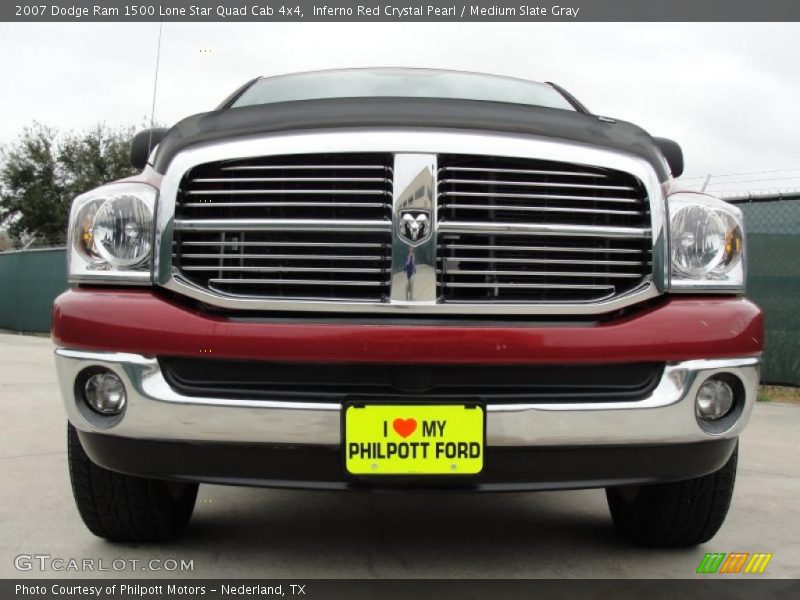 Inferno Red Crystal Pearl / Medium Slate Gray 2007 Dodge Ram 1500 Lone Star Quad Cab 4x4