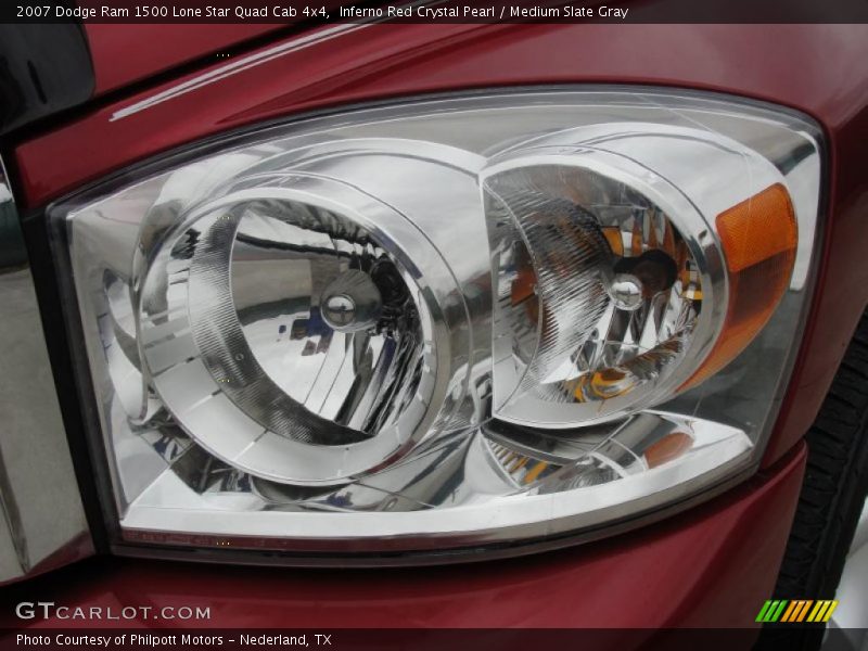 Inferno Red Crystal Pearl / Medium Slate Gray 2007 Dodge Ram 1500 Lone Star Quad Cab 4x4