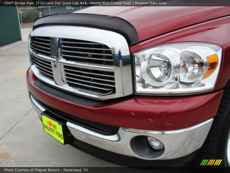 Inferno Red Crystal Pearl / Medium Slate Gray 2007 Dodge Ram 1500 Lone Star Quad Cab 4x4