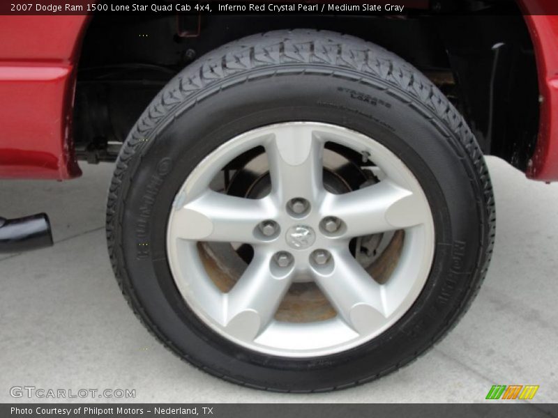 Inferno Red Crystal Pearl / Medium Slate Gray 2007 Dodge Ram 1500 Lone Star Quad Cab 4x4