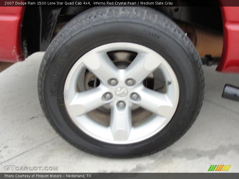 Inferno Red Crystal Pearl / Medium Slate Gray 2007 Dodge Ram 1500 Lone Star Quad Cab 4x4