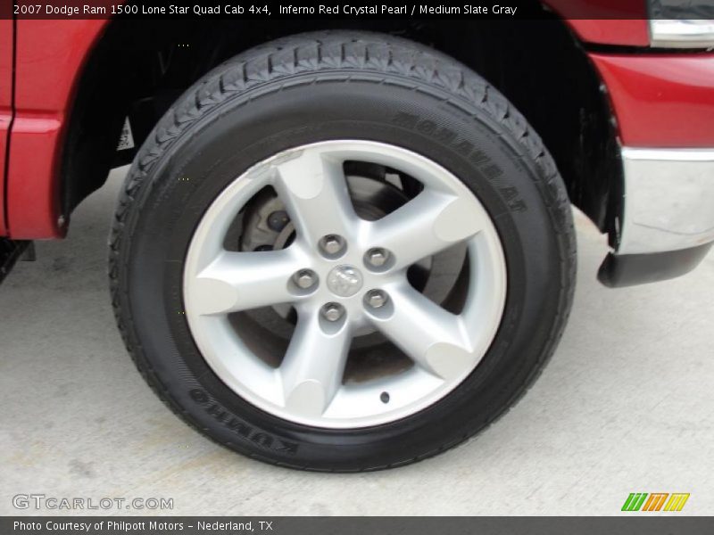 Inferno Red Crystal Pearl / Medium Slate Gray 2007 Dodge Ram 1500 Lone Star Quad Cab 4x4