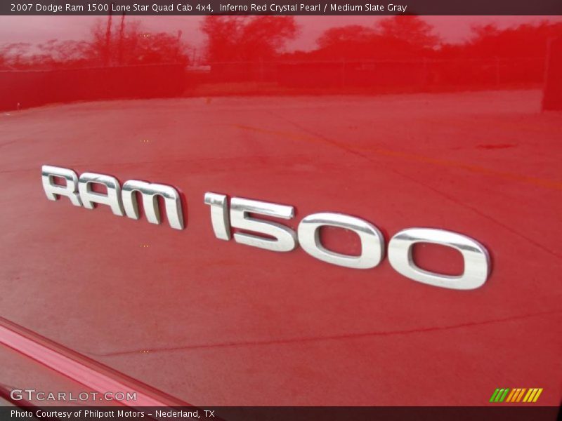 Inferno Red Crystal Pearl / Medium Slate Gray 2007 Dodge Ram 1500 Lone Star Quad Cab 4x4