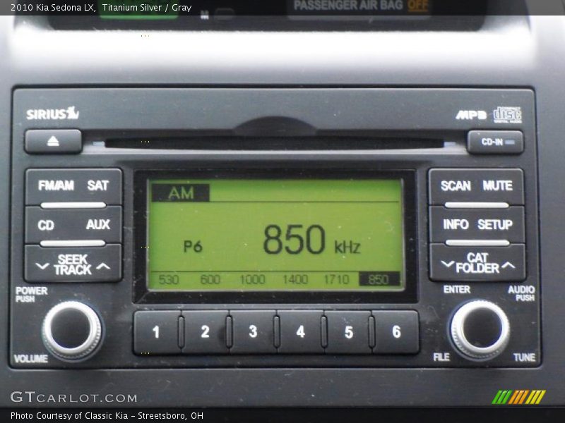 Titanium Silver / Gray 2010 Kia Sedona LX