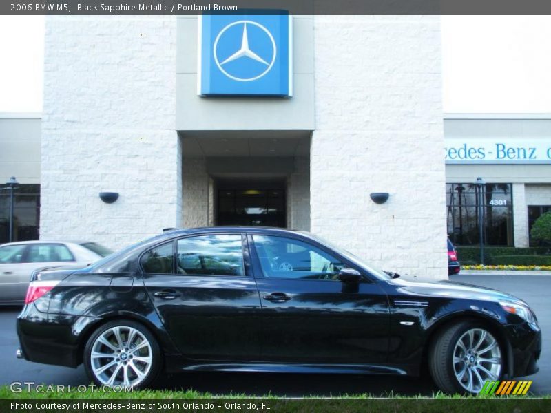 Black Sapphire Metallic / Portland Brown 2006 BMW M5