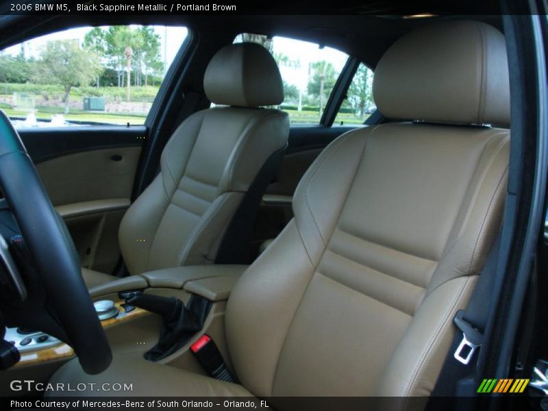 Black Sapphire Metallic / Portland Brown 2006 BMW M5