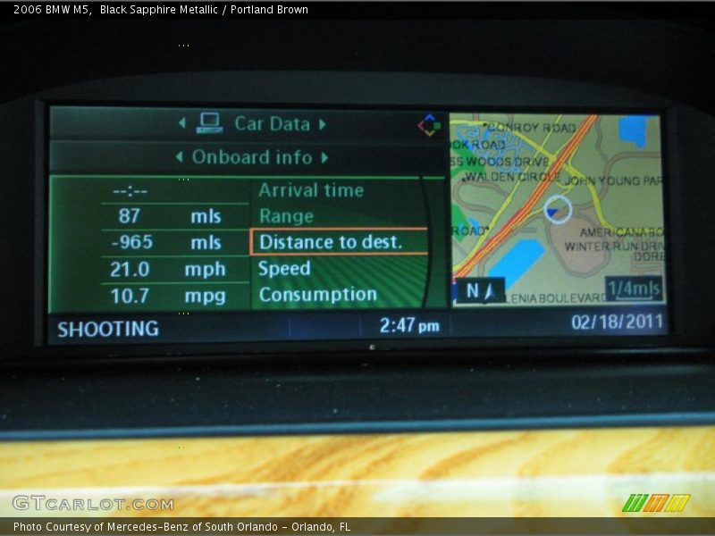 Black Sapphire Metallic / Portland Brown 2006 BMW M5