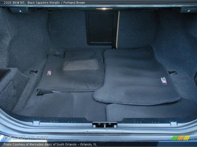 Black Sapphire Metallic / Portland Brown 2006 BMW M5