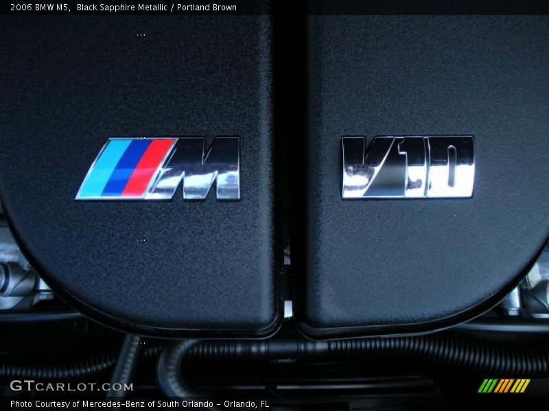 Black Sapphire Metallic / Portland Brown 2006 BMW M5