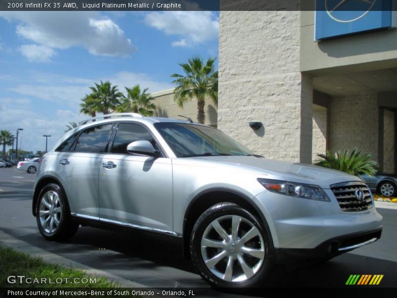 Liquid Platinum Metallic / Graphite 2006 Infiniti FX 35 AWD