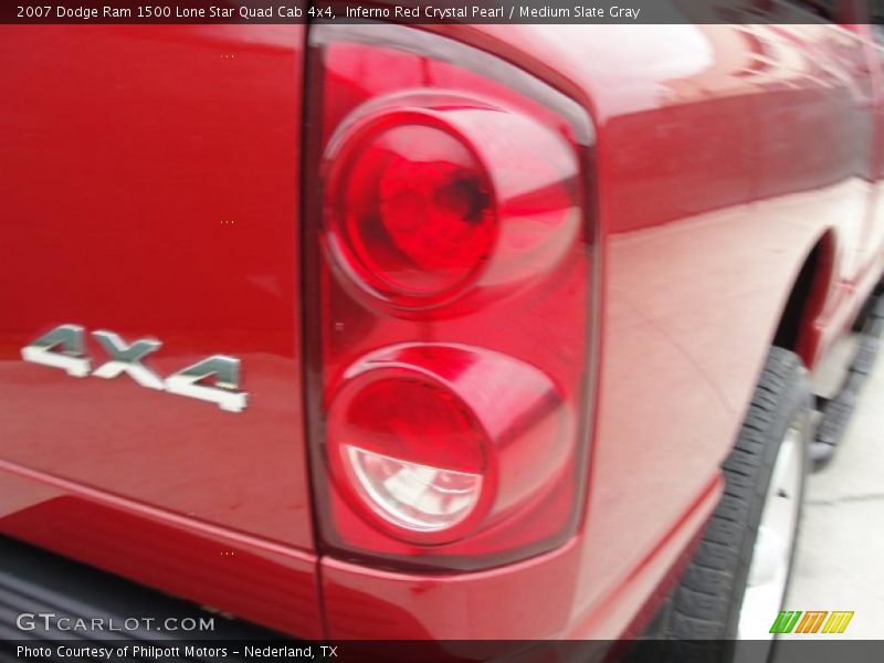 Inferno Red Crystal Pearl / Medium Slate Gray 2007 Dodge Ram 1500 Lone Star Quad Cab 4x4