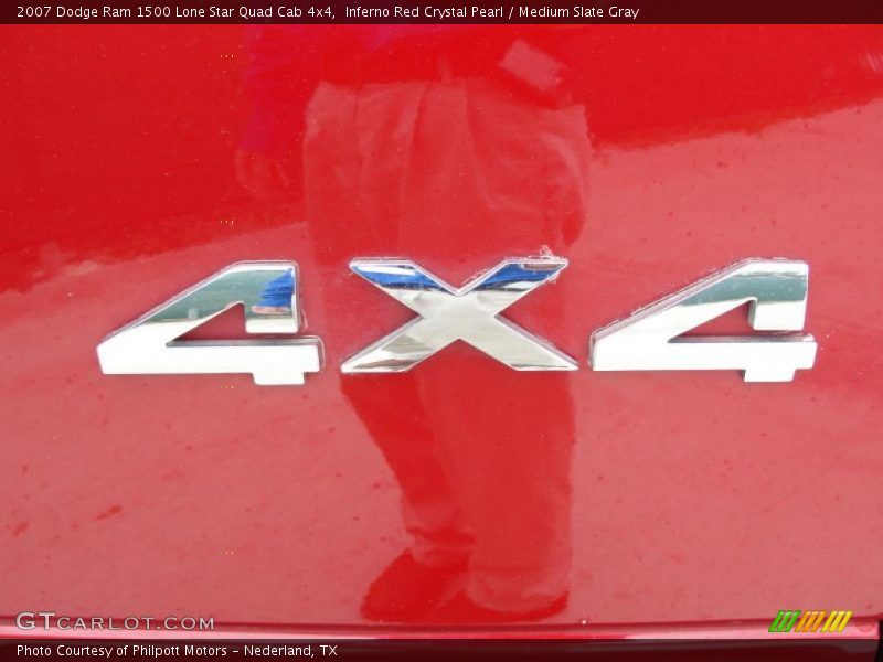 Inferno Red Crystal Pearl / Medium Slate Gray 2007 Dodge Ram 1500 Lone Star Quad Cab 4x4