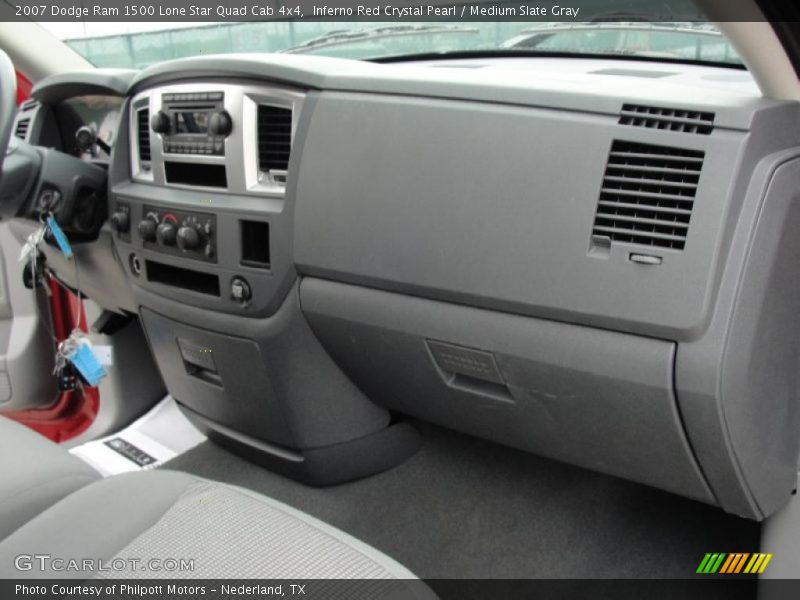 Inferno Red Crystal Pearl / Medium Slate Gray 2007 Dodge Ram 1500 Lone Star Quad Cab 4x4