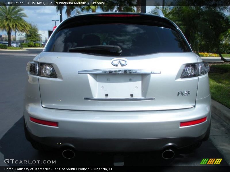 Liquid Platinum Metallic / Graphite 2006 Infiniti FX 35 AWD