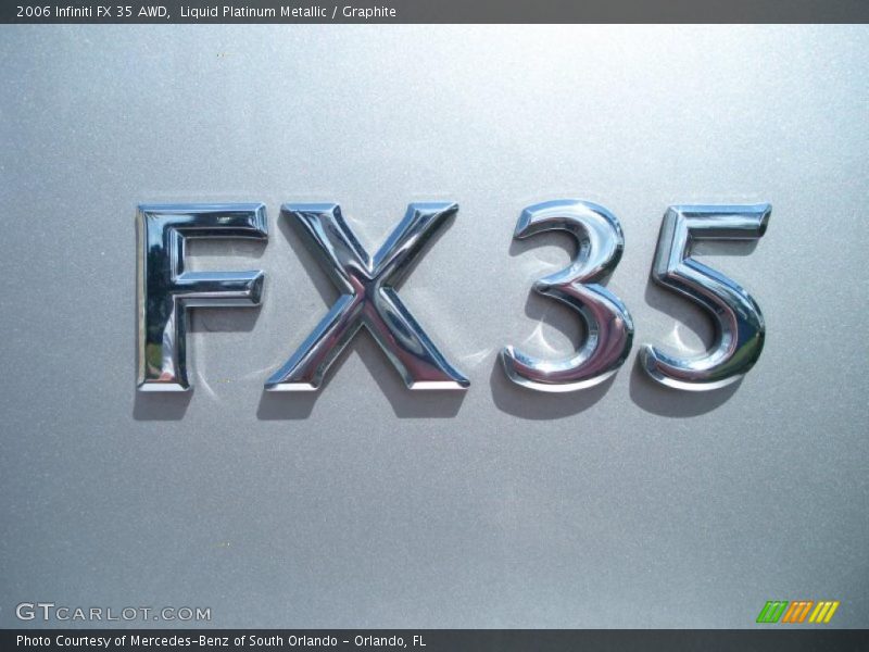 Liquid Platinum Metallic / Graphite 2006 Infiniti FX 35 AWD