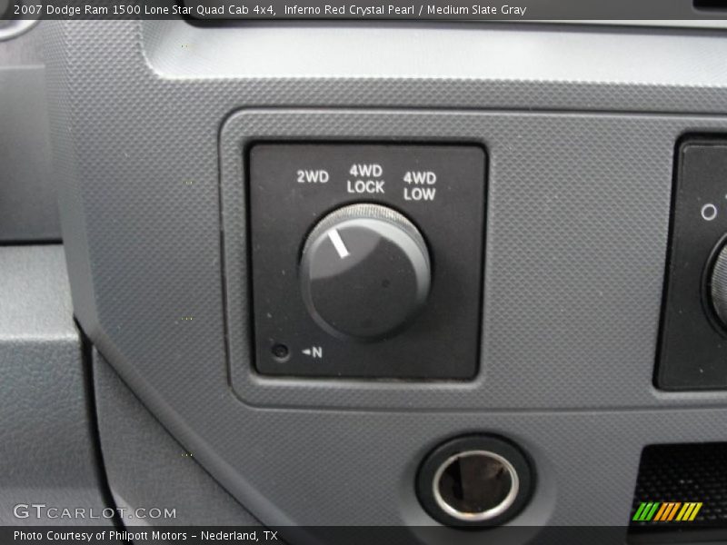 Inferno Red Crystal Pearl / Medium Slate Gray 2007 Dodge Ram 1500 Lone Star Quad Cab 4x4