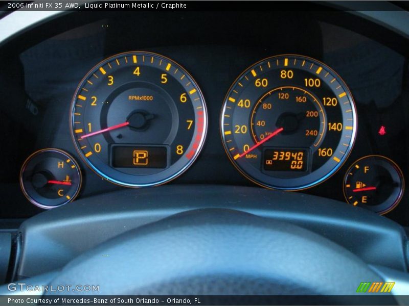 Liquid Platinum Metallic / Graphite 2006 Infiniti FX 35 AWD