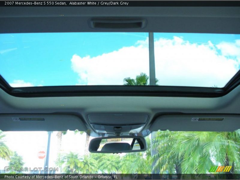 Alabaster White / Grey/Dark Grey 2007 Mercedes-Benz S 550 Sedan