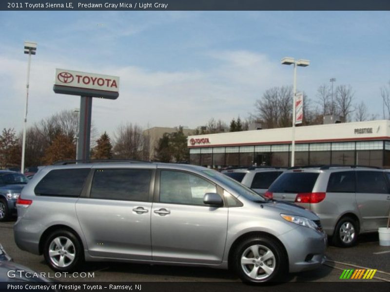 Predawn Gray Mica / Light Gray 2011 Toyota Sienna LE