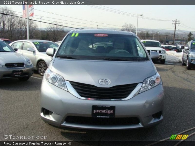 Predawn Gray Mica / Light Gray 2011 Toyota Sienna LE