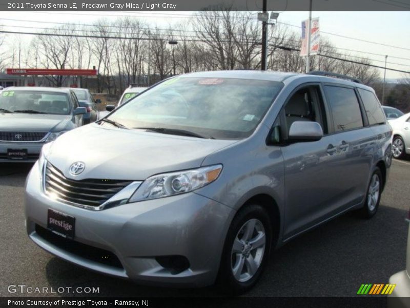 Predawn Gray Mica / Light Gray 2011 Toyota Sienna LE