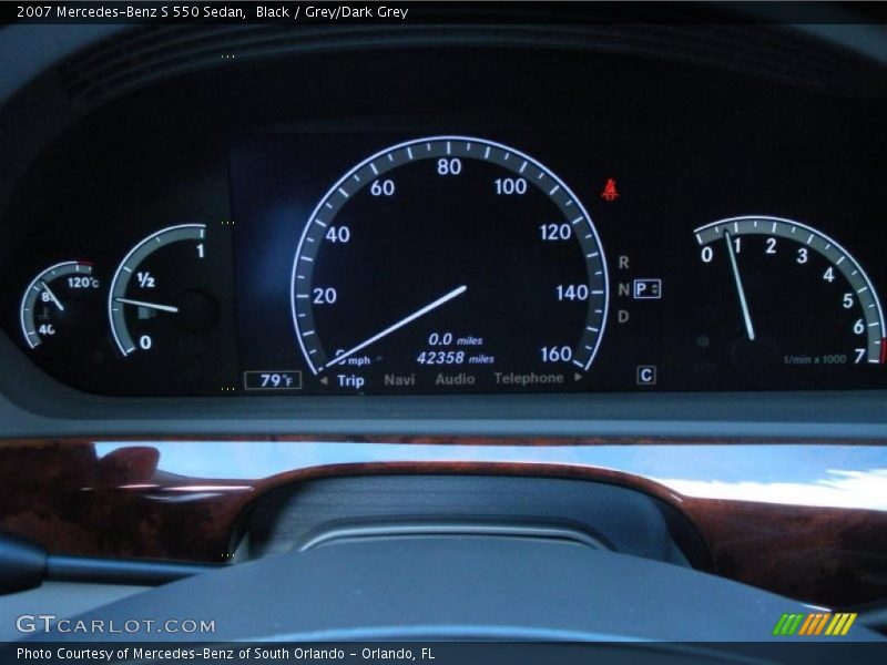  2007 S 550 Sedan 550 Sedan Gauges