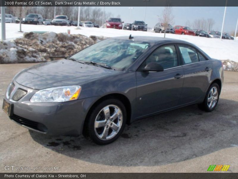 Dark Steel Gray Metallic / Ebony Black 2008 Pontiac G6 GT Sedan