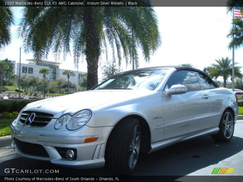 Iridium Silver Metallic / Black 2007 Mercedes-Benz CLK 63 AMG Cabriolet