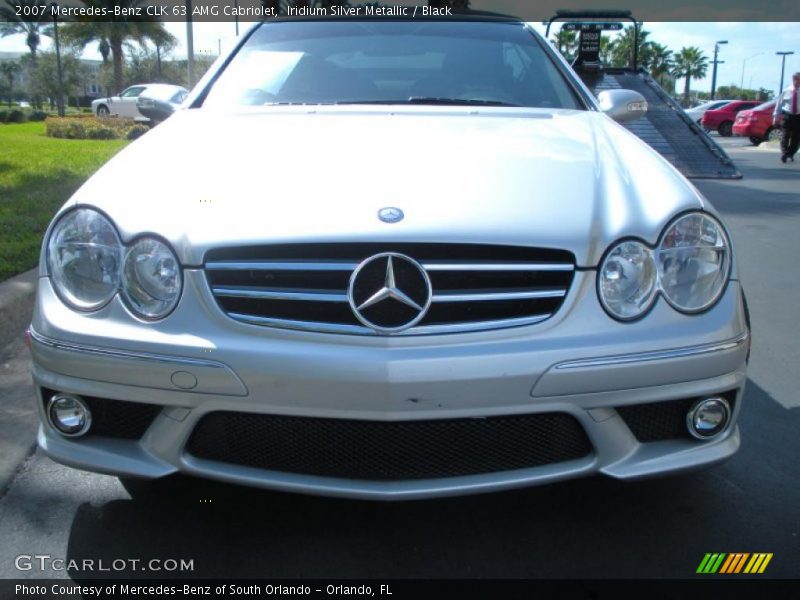 Iridium Silver Metallic / Black 2007 Mercedes-Benz CLK 63 AMG Cabriolet