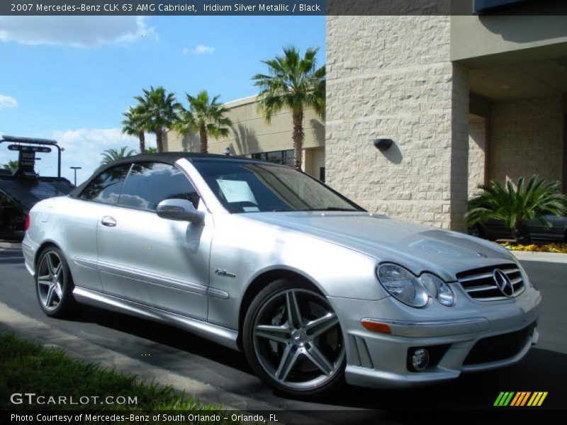 Iridium Silver Metallic / Black 2007 Mercedes-Benz CLK 63 AMG Cabriolet