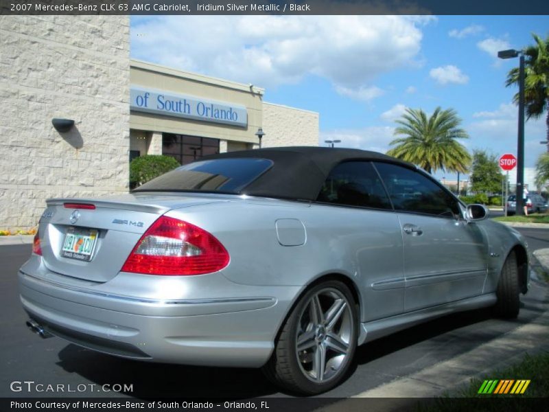 Iridium Silver Metallic / Black 2007 Mercedes-Benz CLK 63 AMG Cabriolet