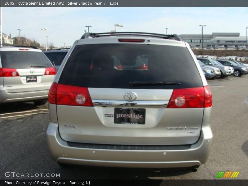 Silver Shadow Pearl / Taupe 2009 Toyota Sienna Limited AWD