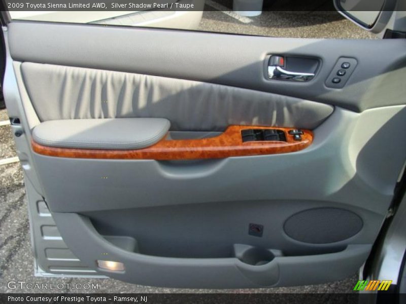Silver Shadow Pearl / Taupe 2009 Toyota Sienna Limited AWD