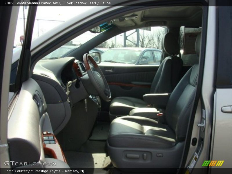 Silver Shadow Pearl / Taupe 2009 Toyota Sienna Limited AWD